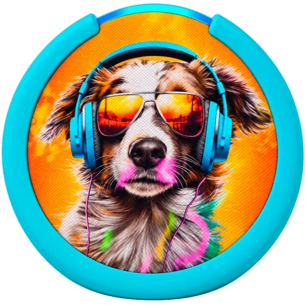 Assistente de Voz Amazon Echo Pop Kids Anthro Pup 1ª Geração Azul