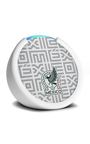 Alto-falante Amazon Echo Pop Mexico Soccer Edition com Alexa Branco
