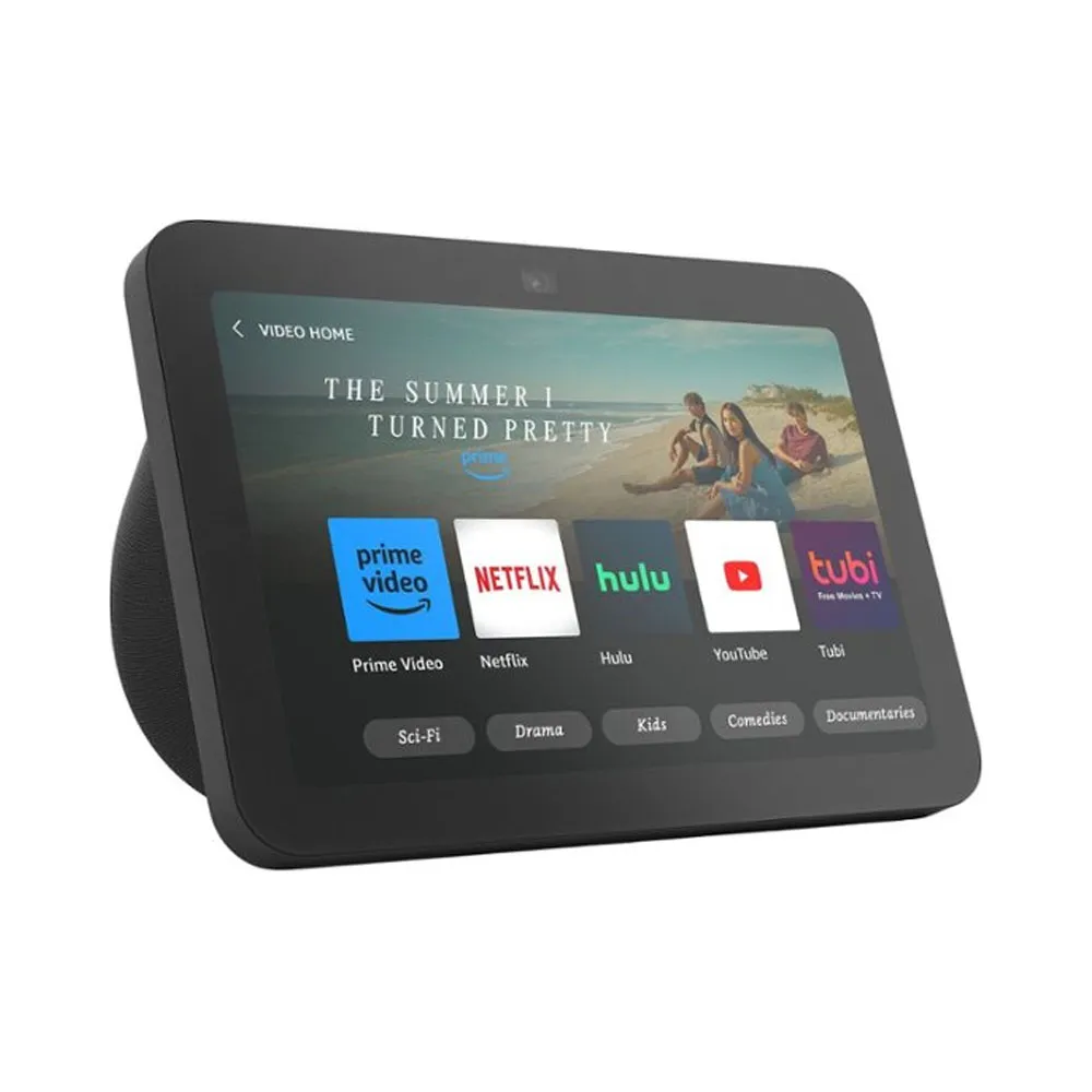 Caixas de Som Amazon Echo Show 8" 3ª Geração Com Tela Inteligente Alexa Carvão