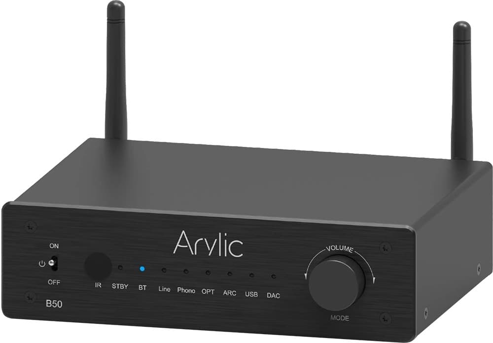 Amplificador Estéreo Bluetooth B50 com Transmissor de Áudio Arylic