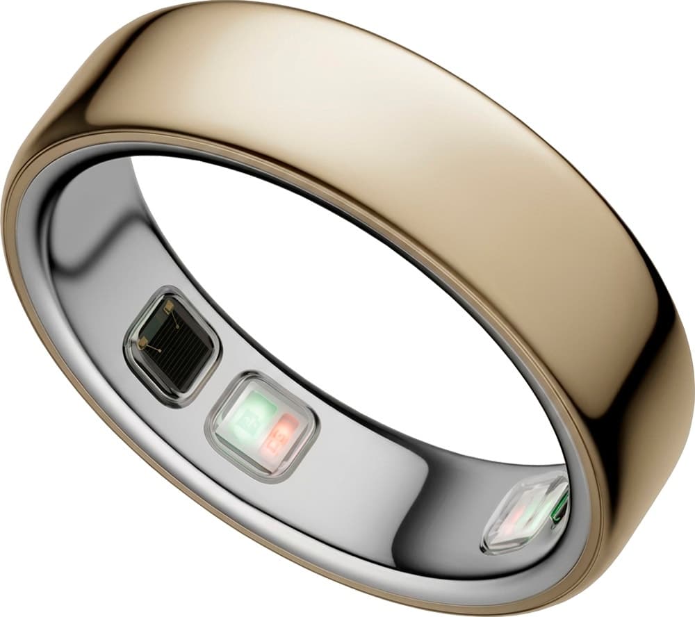 Anel Inteligente Oura Ring 5 Bluetooth Tamanho 6 Dourado