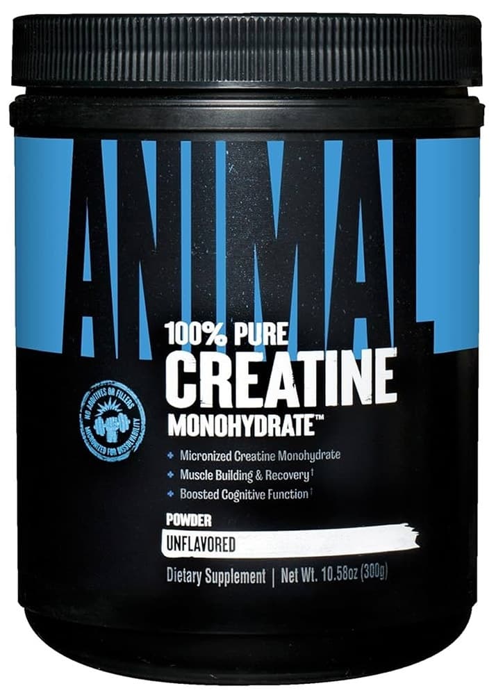 Creatina Monohidratada Pura 100% Animal Sem Sabor - 300G