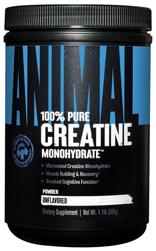 Creatina Monohidratada Pura Animal 100% Sem Sabor 500G