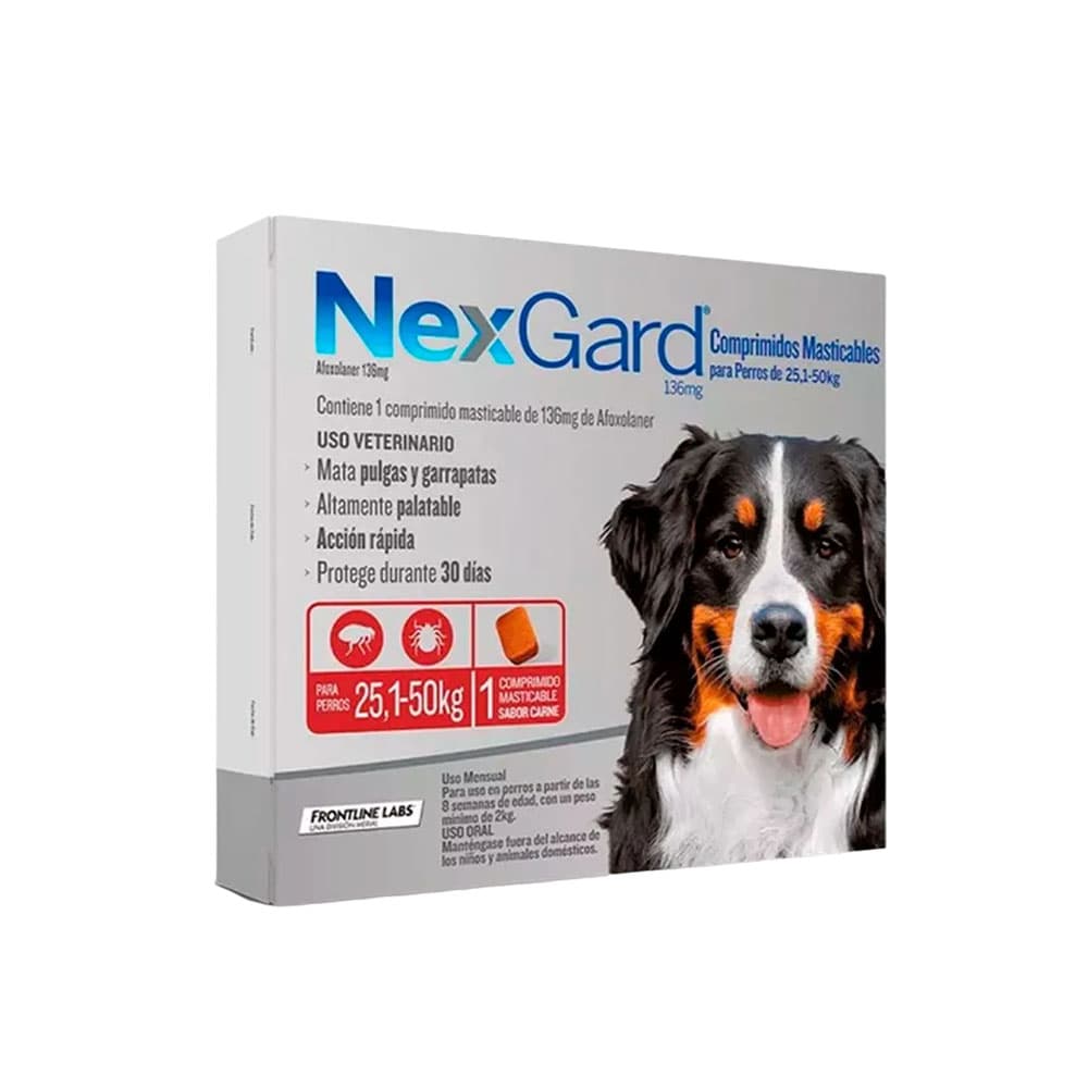 Antiparasitário NexGard 25.1-50KG 1 Tableta