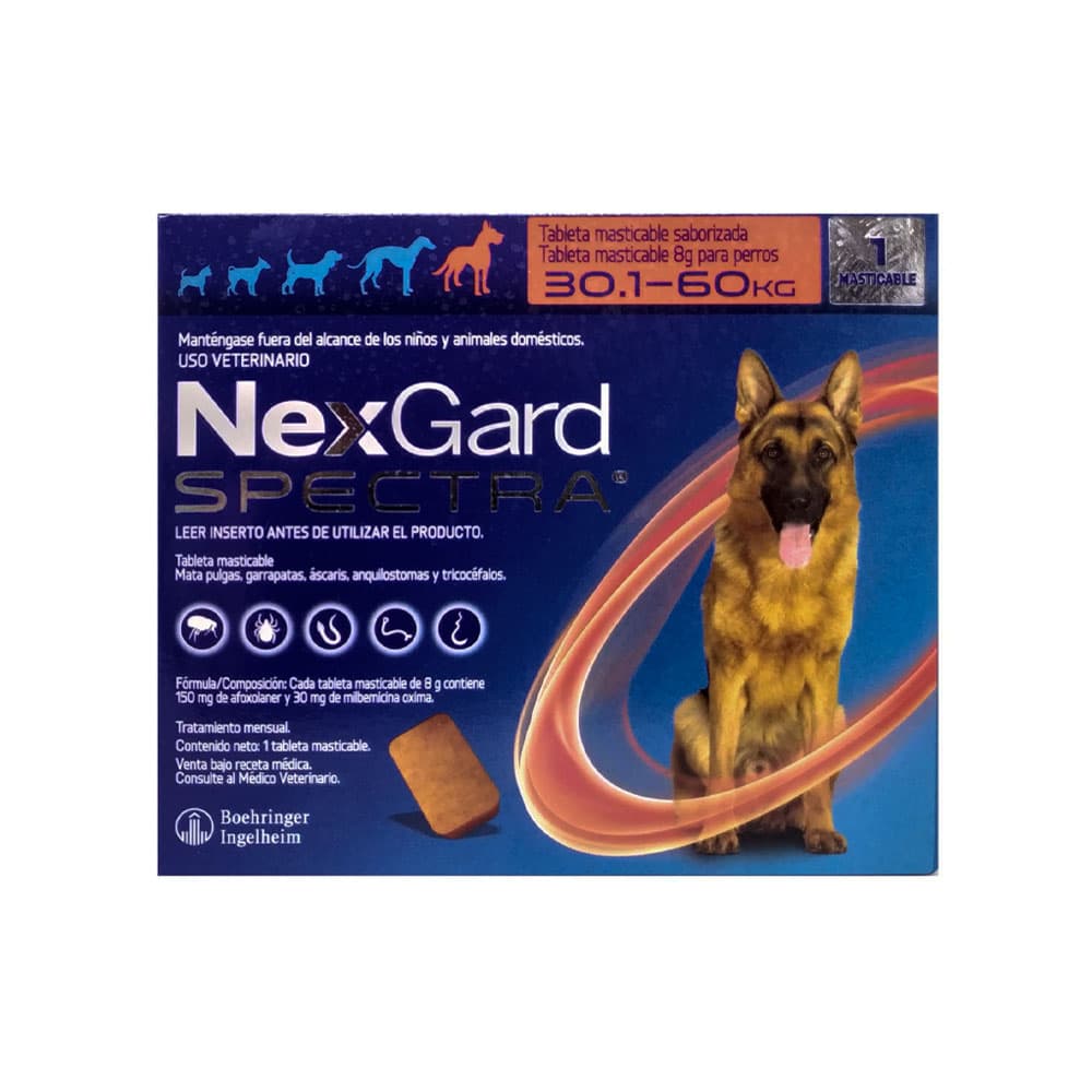 Antiparasitário NexGard Spectra 30.1-60KG 1 Comprimido