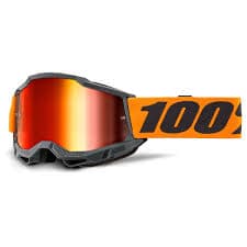 Antiparras 100% Accuri 2 Goggle 50014 - Laranja - Lente Espelhada Vermelha