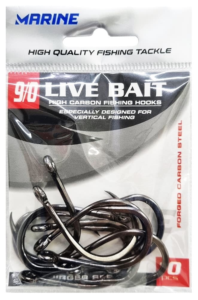 Anzol Marine Sports Live Bait 9/0 (10 Peças)