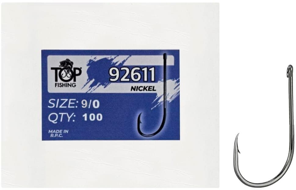 Anzol Marine Sports 92611 Black Nickel 9/0 com 100 Pçs