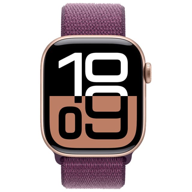Smartwatch Apple Watch Series 10 42MM GPS Alumínio Sport Loop Rosa Ameixa