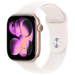 Apple Watch S11 MEV64LW/A 46MM / S-M / GPS - Rose Gold Aluminium / Light Blue Sport Band