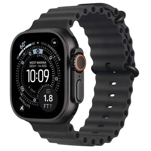 Apple Watch Ultra 3 49 Mm GPS + Celular MF0J4LW/A (2025) - Titânio Preto/Oceano Preto