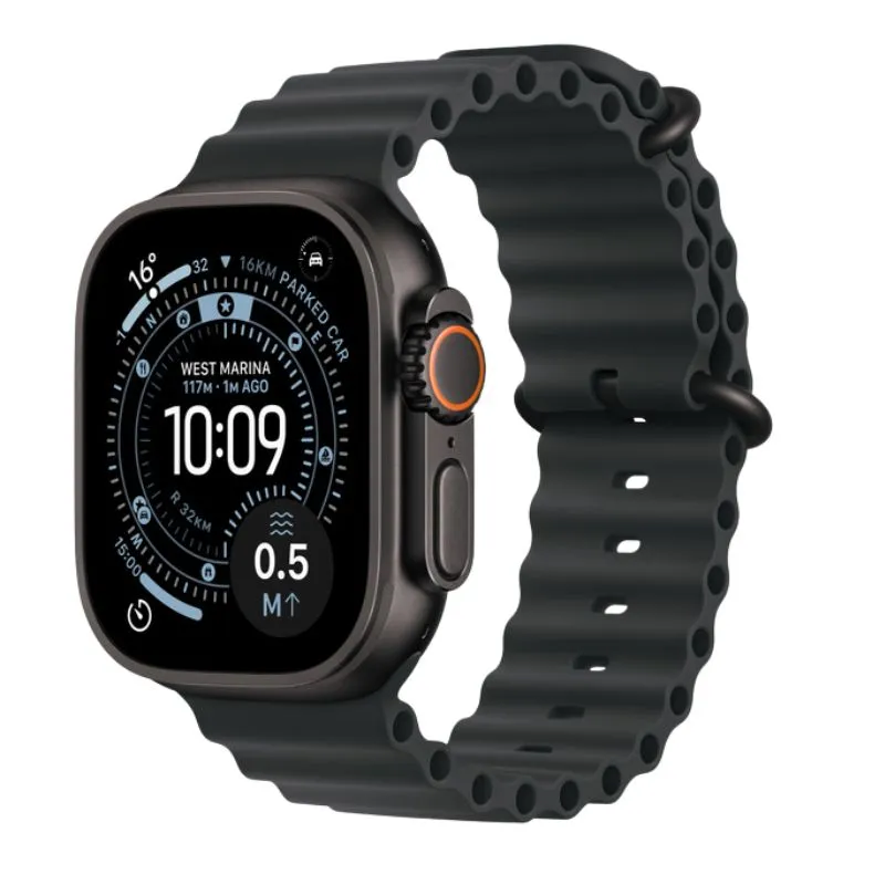 Smartwatch Apple Watch Ultra3 49MM Cell MF0J4LW/A Preto com Pulseira Ocean Preta