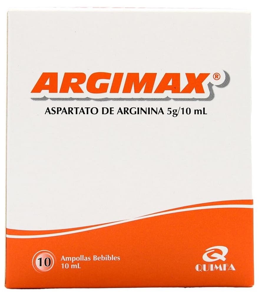Aspartato de Arginina 5g/10mL (10 Ampolas) Quimfa