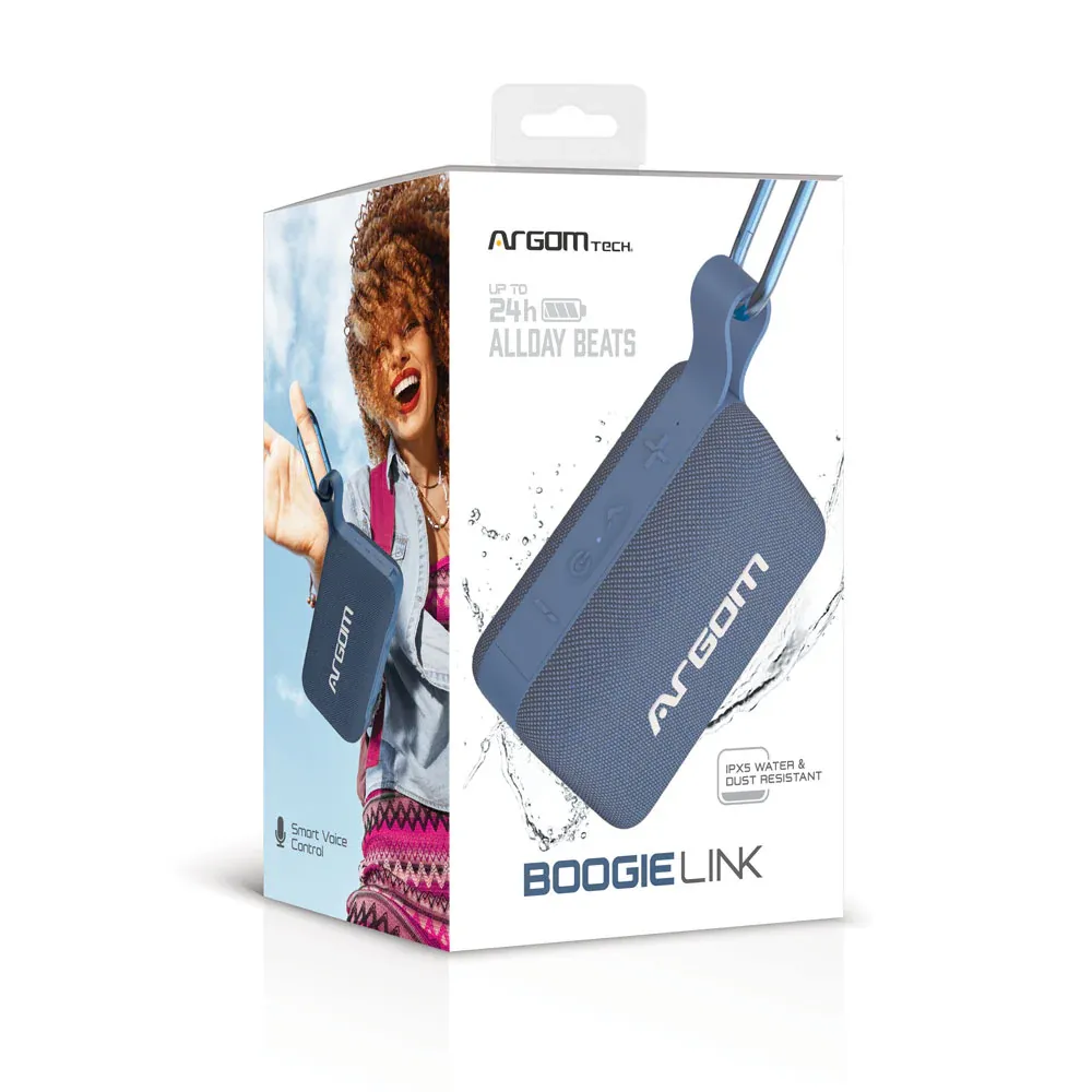 Caixa de Som Bluetooth Argom Arg-Sp-3110BL Boogie Link Azul