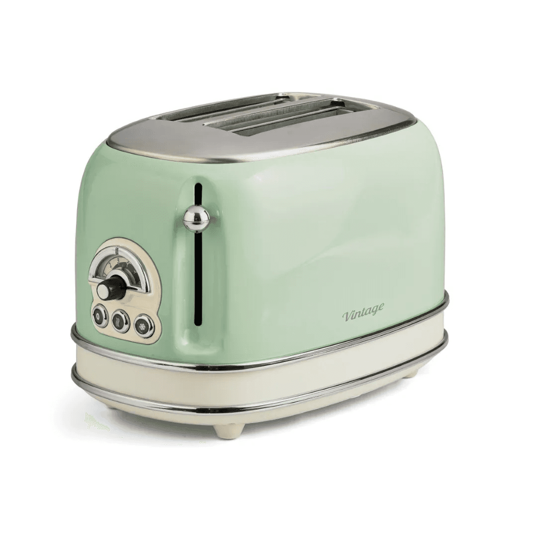 Ariete Tostadora Vintage 155 220V/50/60HZ Creme/Verde