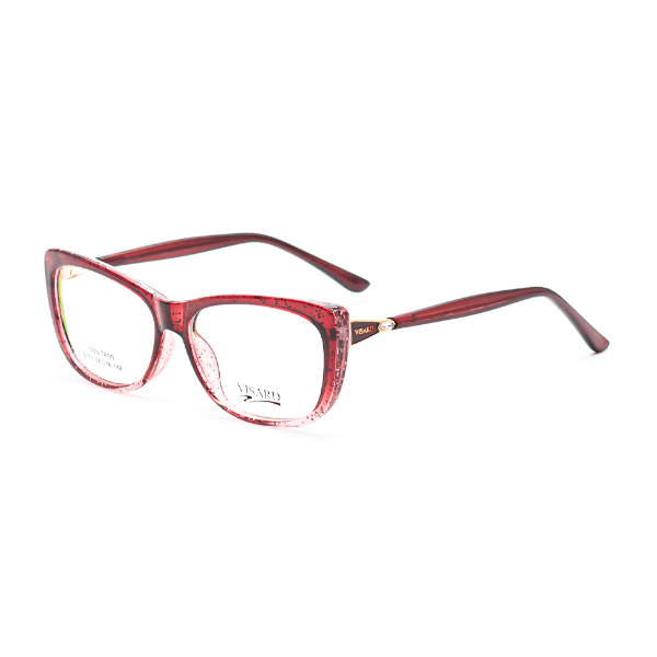Armação para Óculos Visard 9117 C-6 Tam. 56-16-142MM Vermelho/Animal Print