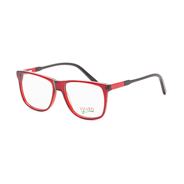 Armação para Óculos de Grau Visard A0134 C7 Tam. 54-16-140mm - Preto/Vermelho