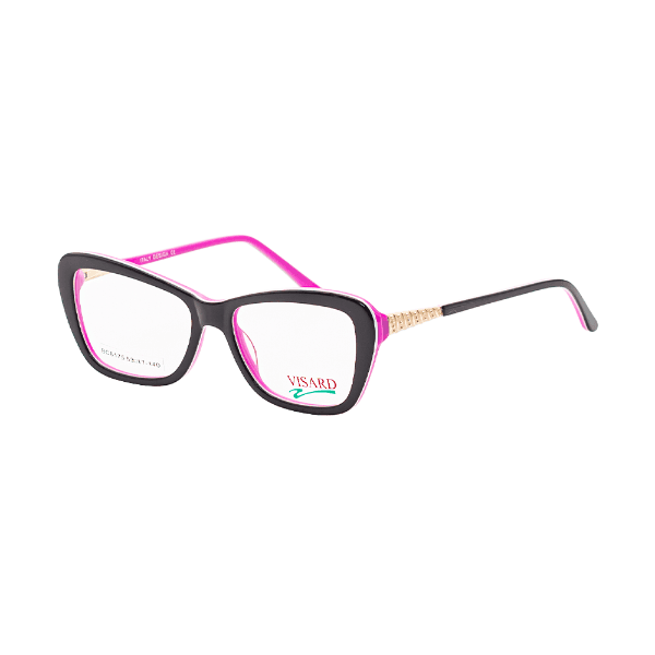Armação para Óculos de Grau Visard Bc8175 C4 Tam. 53-17-140MM Preto/Rosa