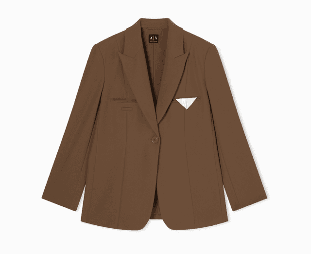 Armani Exchange Blazer Fem XW001938 AF21529 U6136 (6) Marron