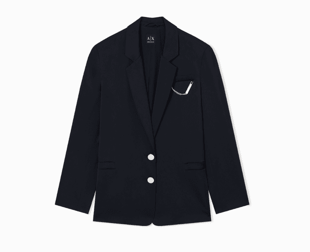 Armani Exchange Blazer Fem XW001953 AF21553 UC001 (8) Negro