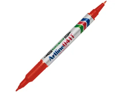 Marcador Artline 1.0mm/0.4mm Vermelho