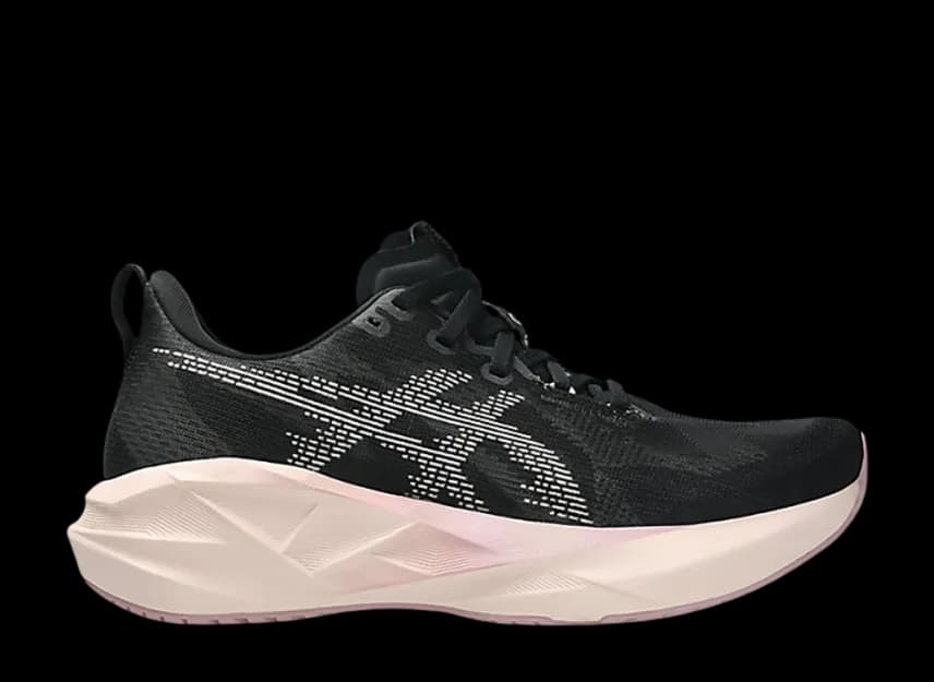 Tênis Asics Novablast 5 Black Pearl Pink Us 8