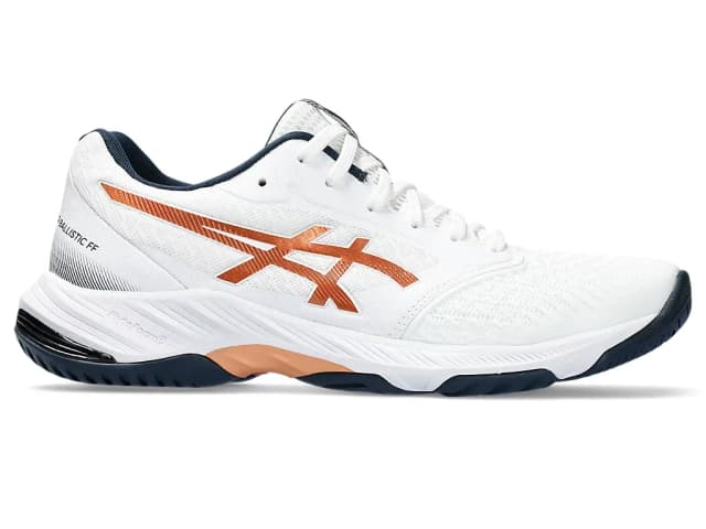 Tênis Asics Netburner Ballistic Ff3 1051A083.960 Masculino 10.5 Branco/Bronze Puro Tam. 10.5