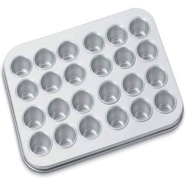 Assadeira Mini Muffin 24 Xícaras Cuisinart Amb-24MMP 38 Cm Prata