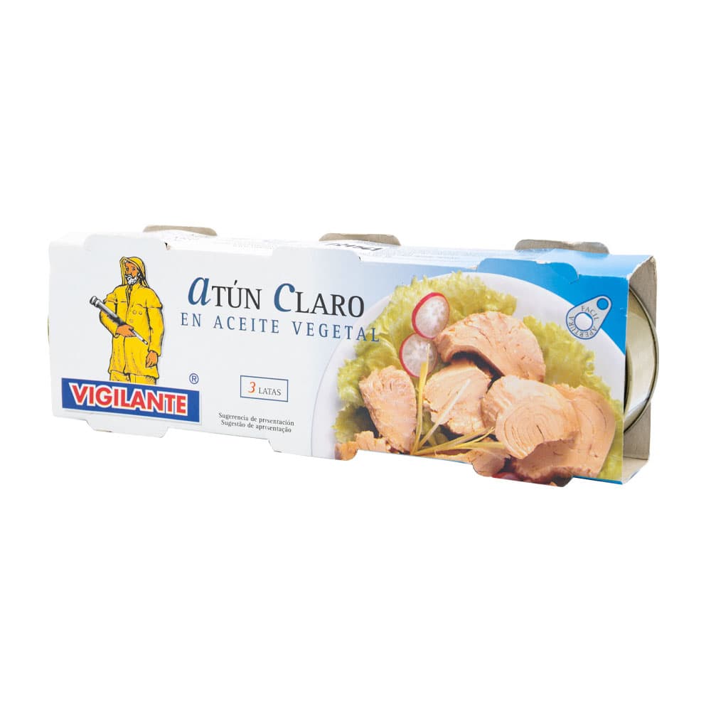 Atum Claro Vigilante Em Óleo Vegetal 3x52g