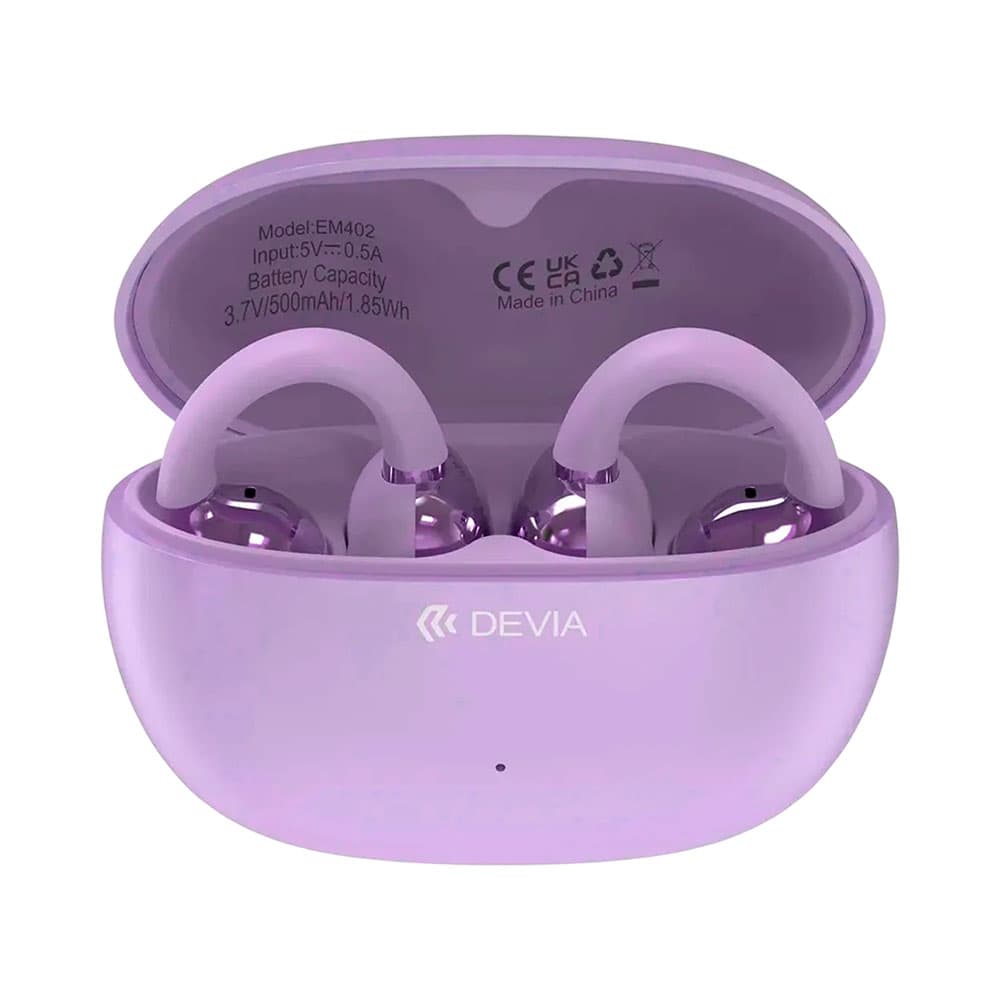 Fone de Ouvido Devia Ows Pro2 Clip-on Em402 Roxo
