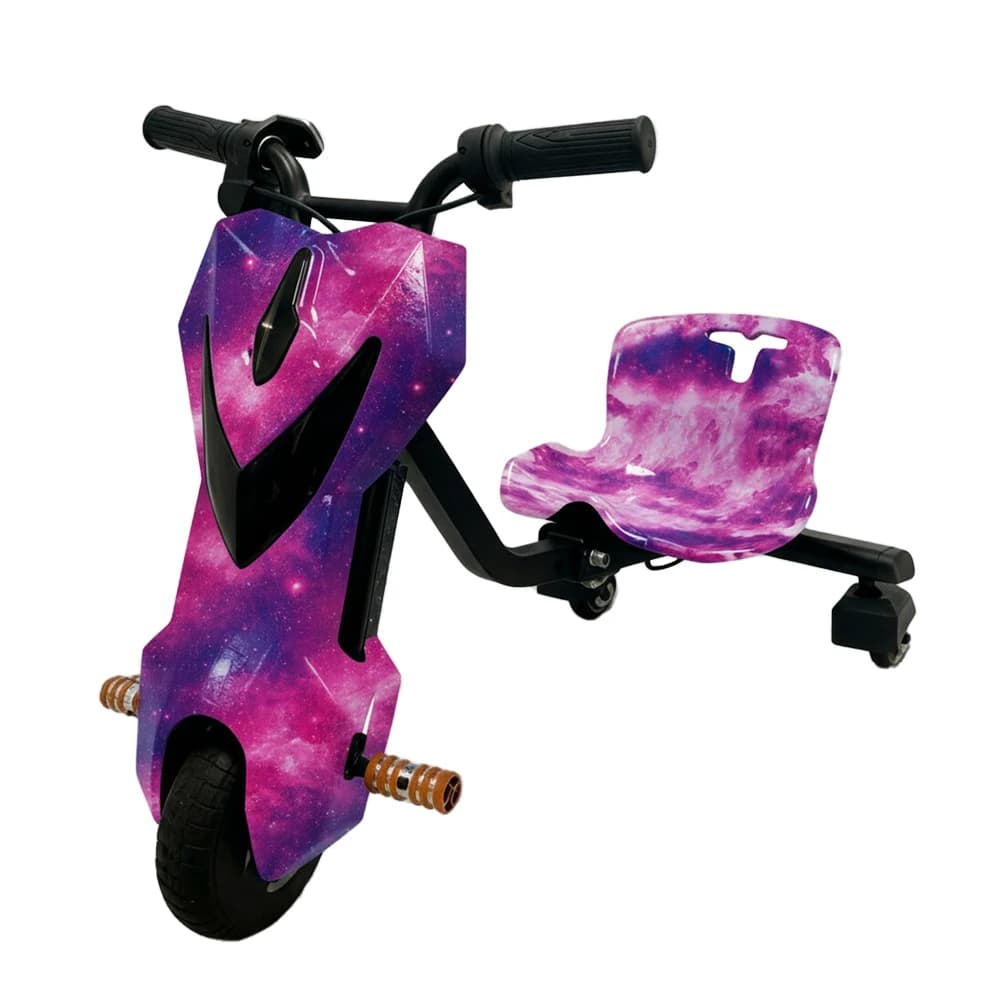 Triciclo Elétrico Smart Wheel Lilas 8.5 com Bluetooth e Luzes