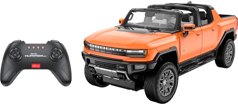 Automodelo Rastar Hummer Ev 93000 (1/16) Rc - Laranja