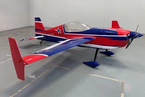 Avião Aj Aircraft Raven 61" Sle Arf Vermelho/Azul
