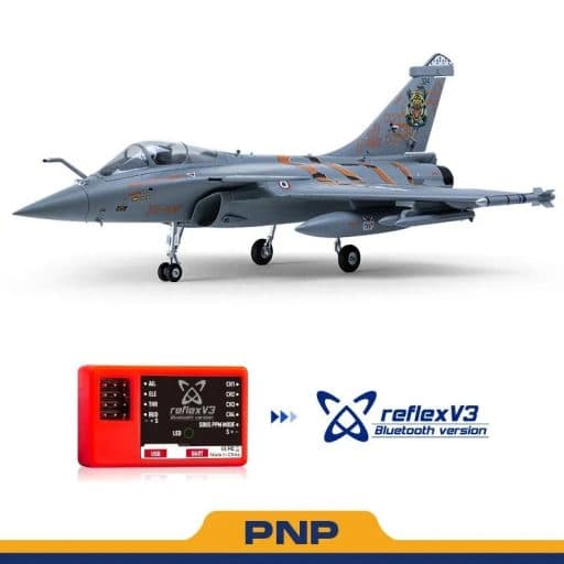 Avião Fms Rafale Jet 64MM Edf Pnp com Reflex V3