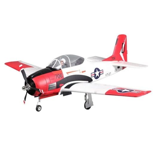 Avião Fms T-28D Trojan V4 1400MM Pnp Vermelho FMS083PRD