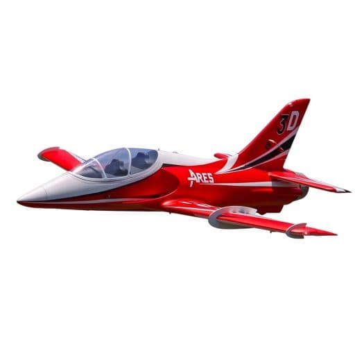 Avião Fw Ares 3D Red Ultra 8S 90MM Edf Jet PNP+Gyro FJ32312PG