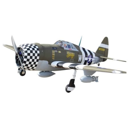 Avião Seagull P-47 Thunderbolt Snafu 63" com Retrátil Arf DRS207NGEAR