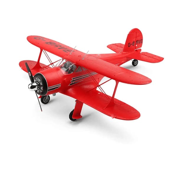 Avião Wltoys Beech D17S Epp 4CH Biplano 3D/6G Vermelho A300
