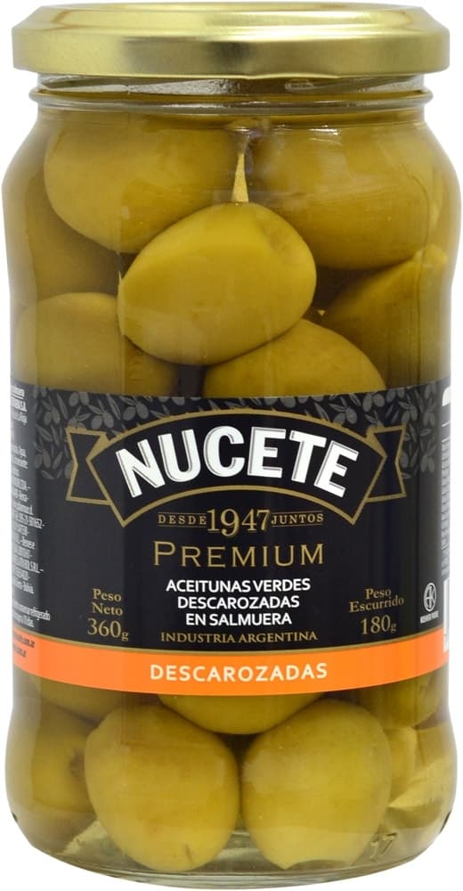 Azeitona Verde Descaroçada Nucete Premium 180G