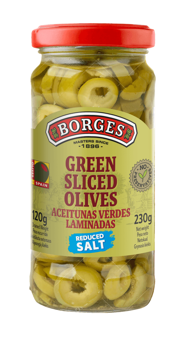 Azeitonas Borges Fatiadas Green Sliced 230G