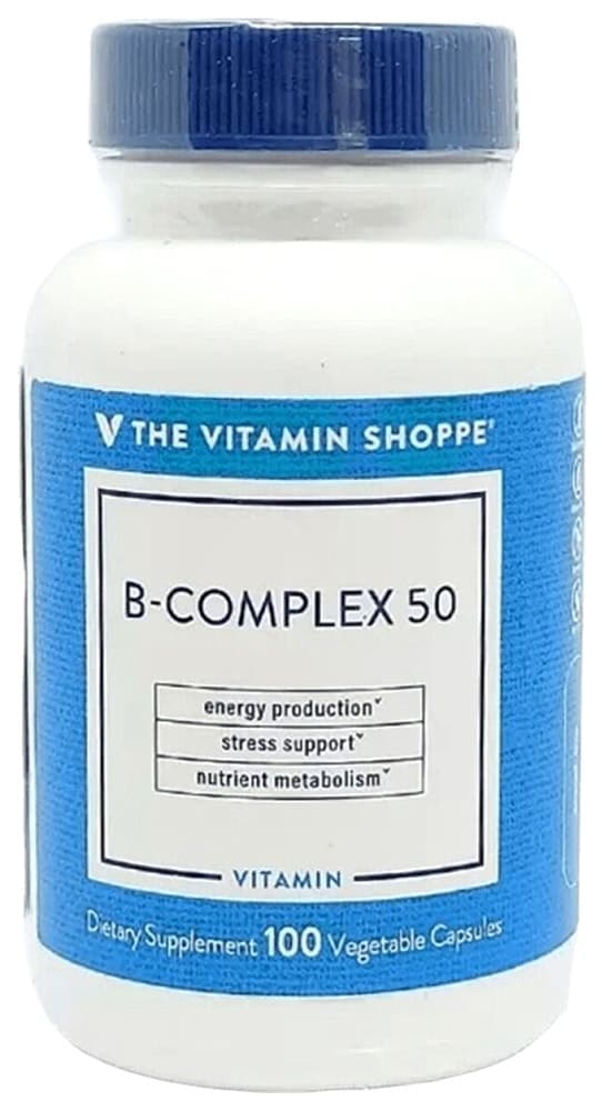 Complexo B 50 The Vitamin Shoppe Vitamina (100 Cápsulas Vegetais)