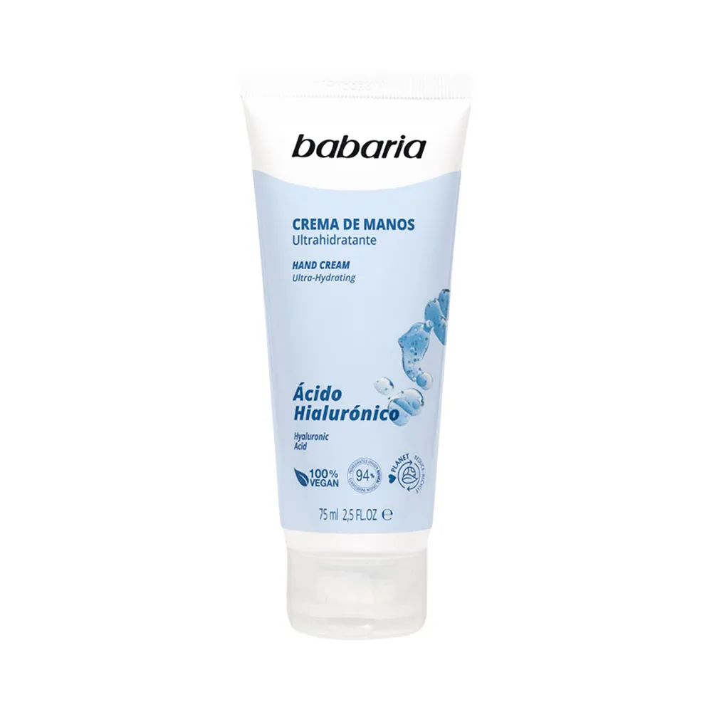 Creme para Mãos Babaria Ácido Hialurônico Ultrahidratante 75ml