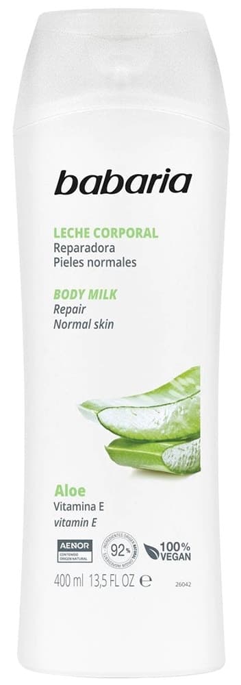 Leite Corporal Babaria Aloe Vera Vitamina e - 400mL