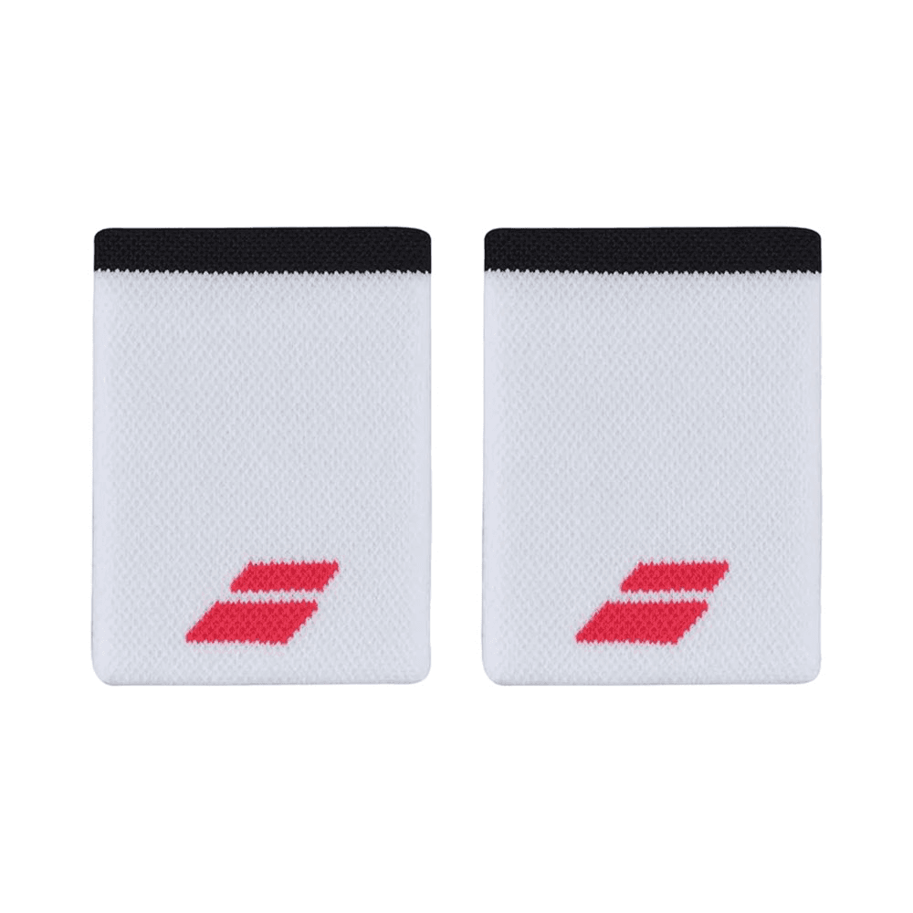 Munhequeira Babolat Logo Jumbo 5Ub1262-1089-U Branco/Vermelho