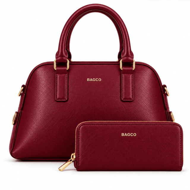 Bagco Cartera BX012510170 Wine Red + Billetera