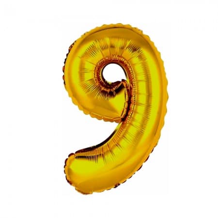 Bal O Metalizado N 9 Dourado 16 Polegadas