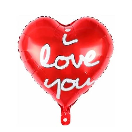 Balão Coração Cora I Love You Vermelho