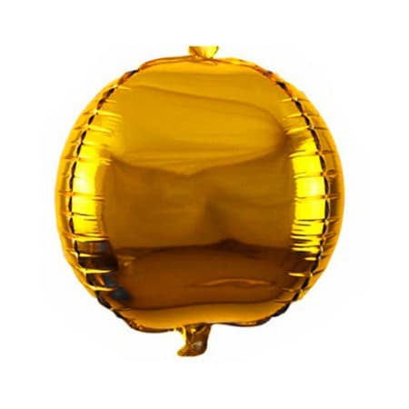 Bal O Para Festas Esfera 3d Dourada