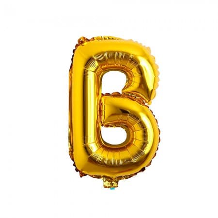 Balão para Festas Letra B Dourado