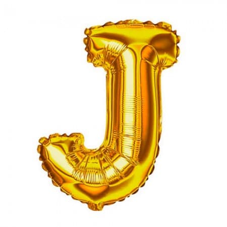 Balão para Festas Letra J Dourado T32
